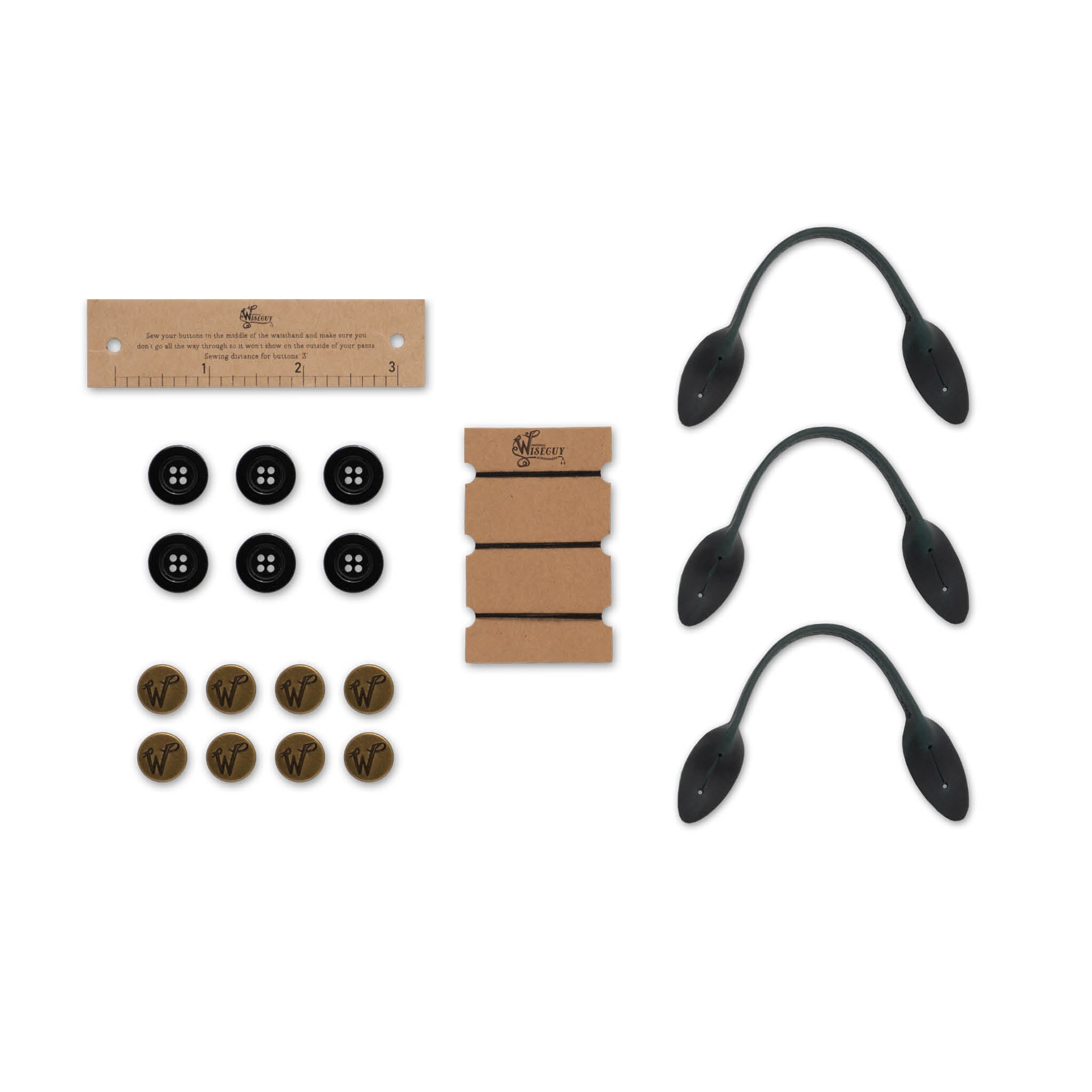 Boucles Cuir - Boutons Set No. A8013