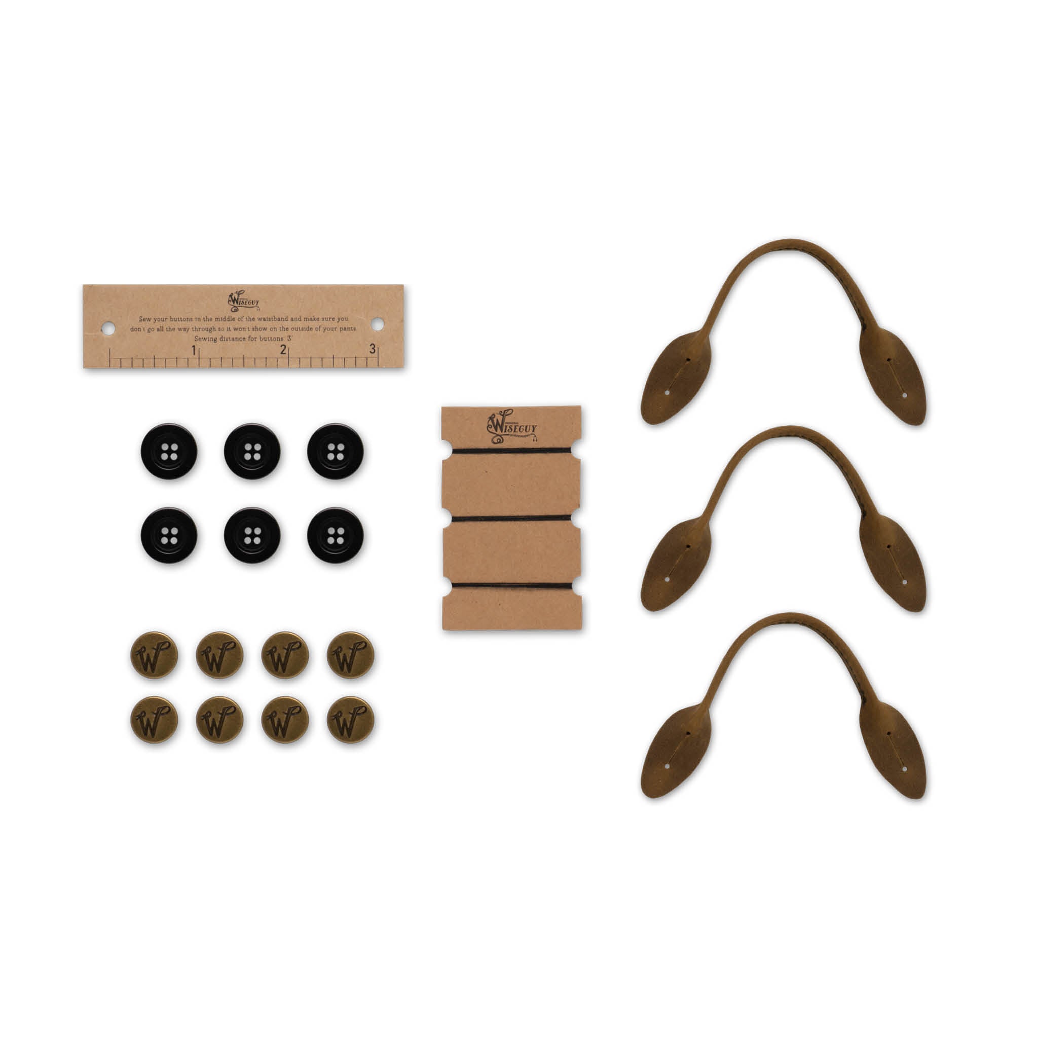 Boucles Cuir - Boutons Set No. A8013