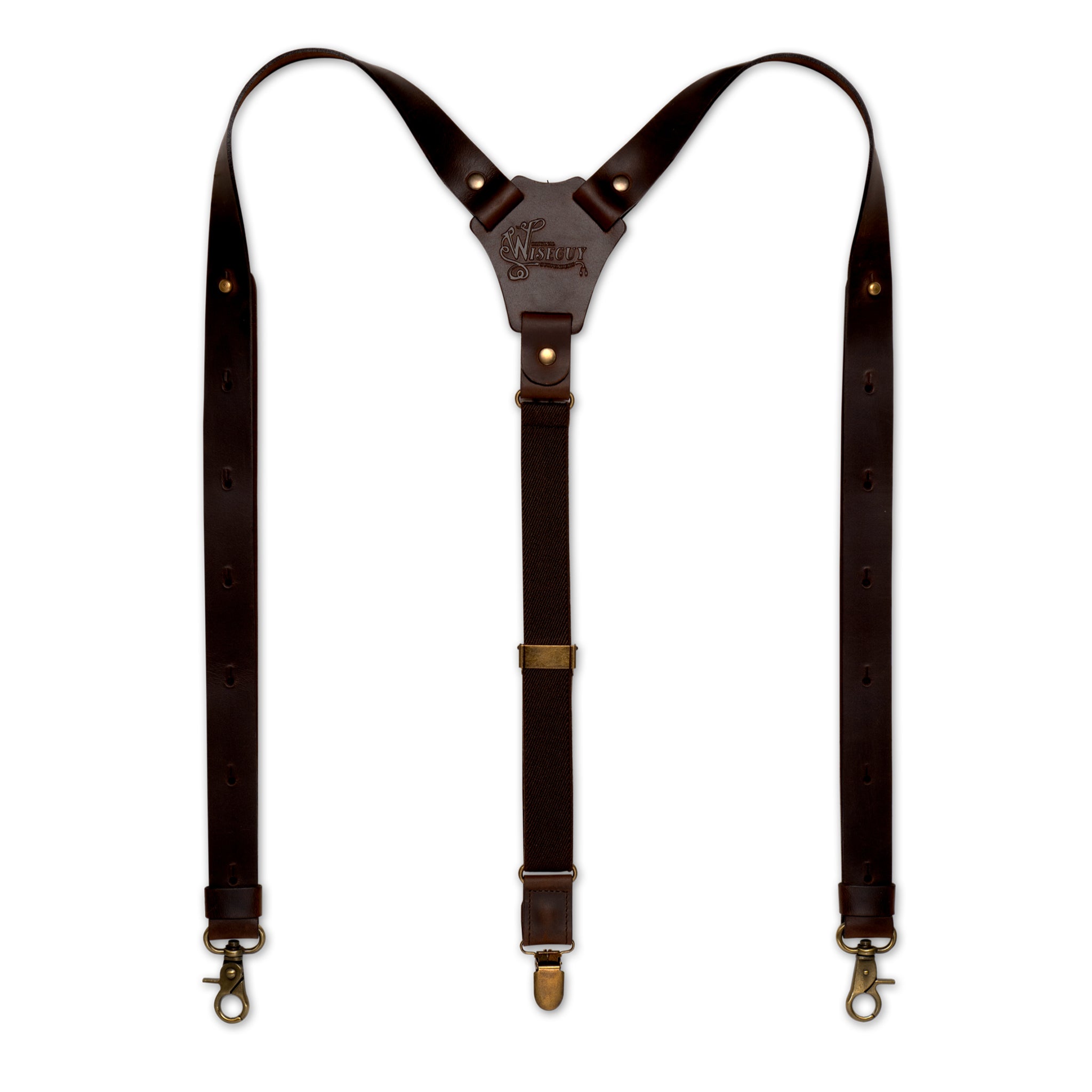 Crazy Horse Flex Marron Foncé Slim Bretelles No. F2114
