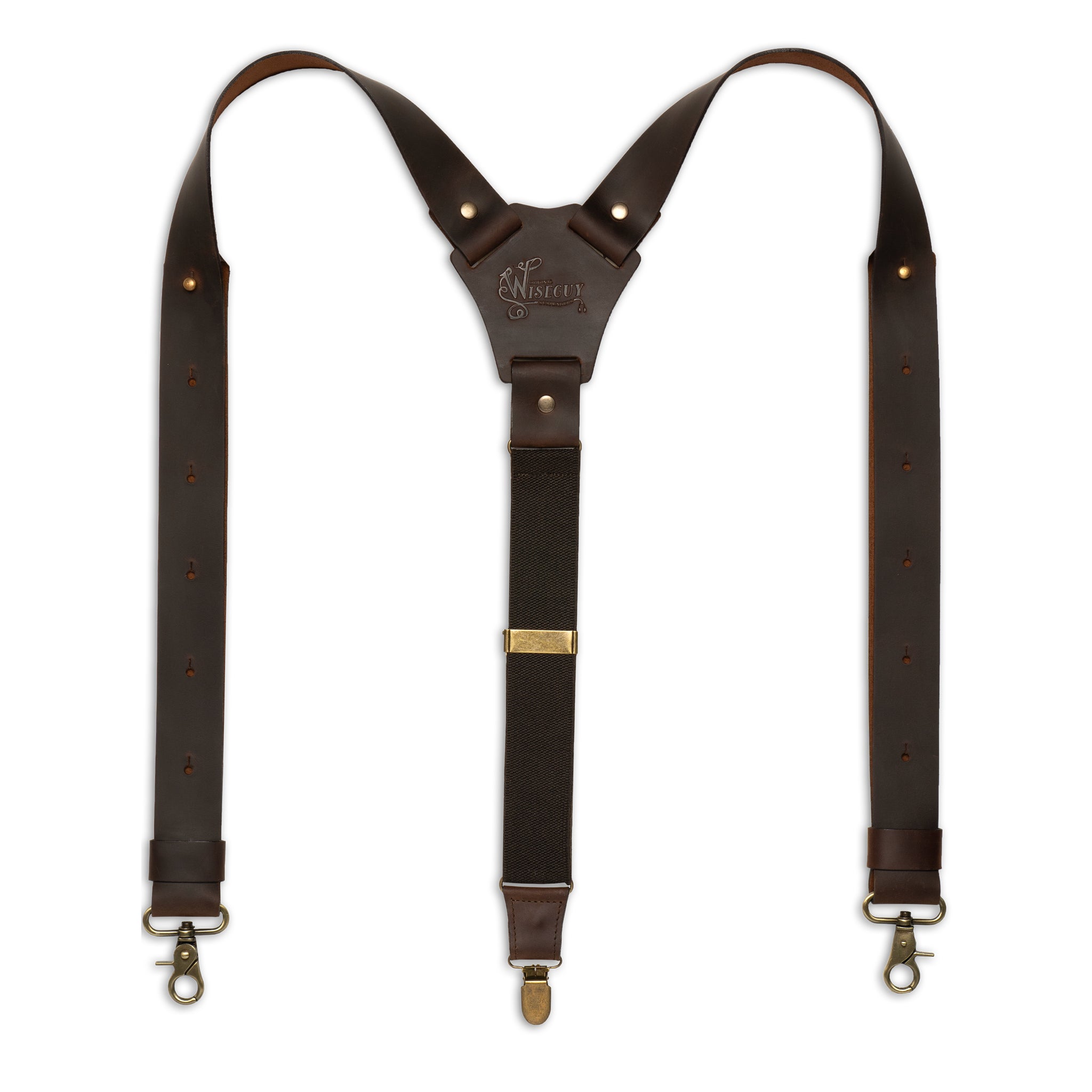 Crazy Horse Flex Marron Foncé Large Bretelles No. F2115