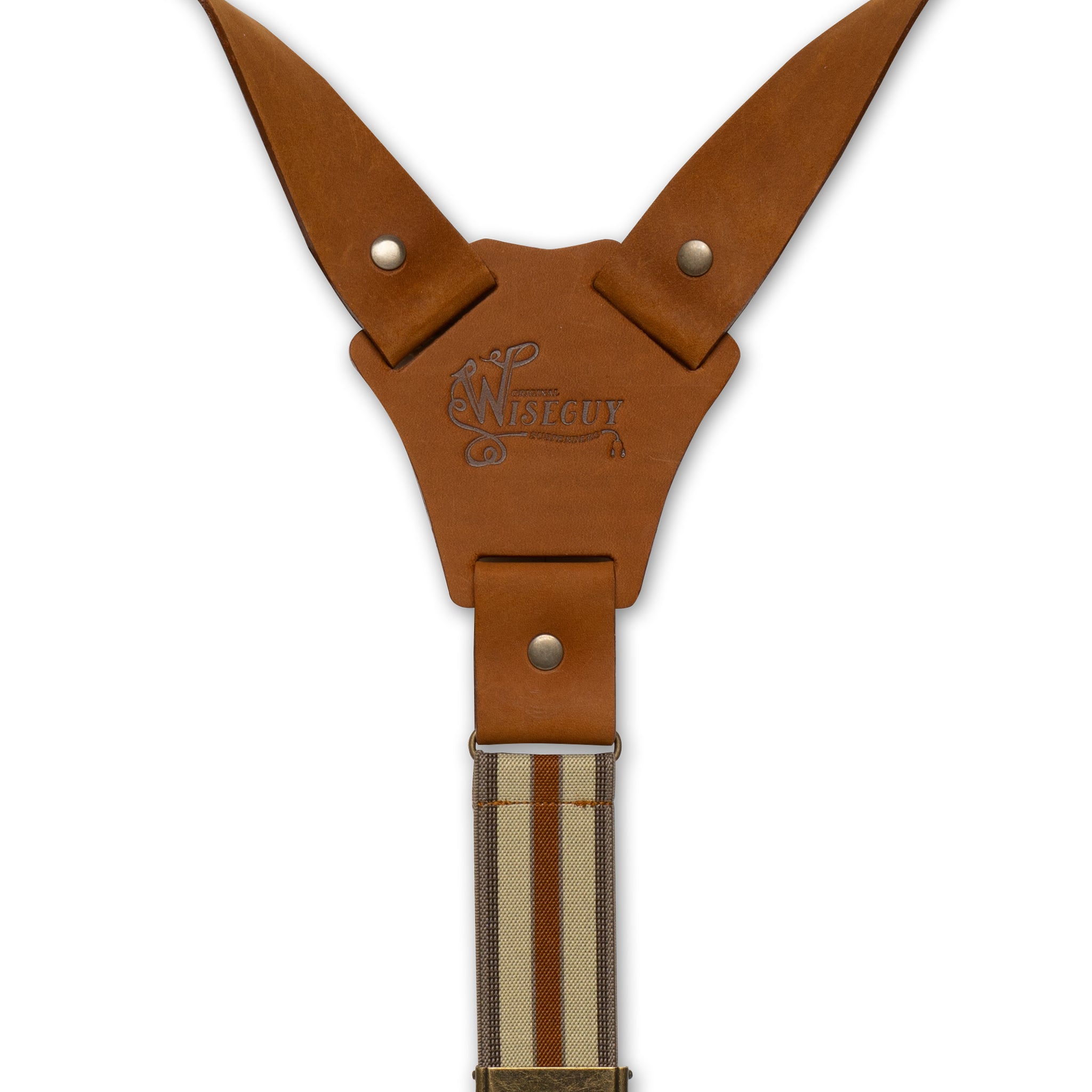 Crazy Horse Flex Marron Camel Rayées Large Bretelles No. F2125