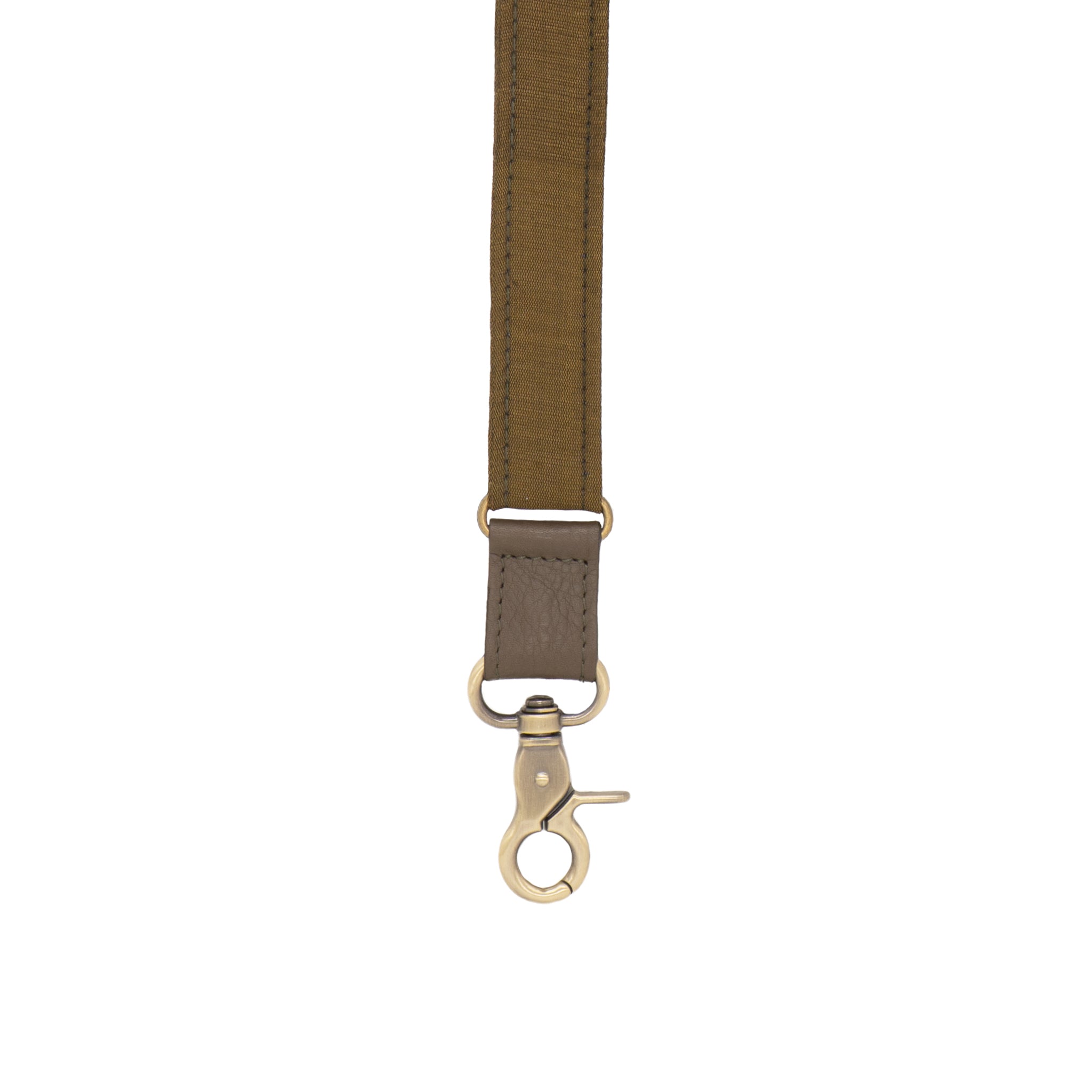 Bretelles fines en soie The Pathfinder vert olive n° G7115