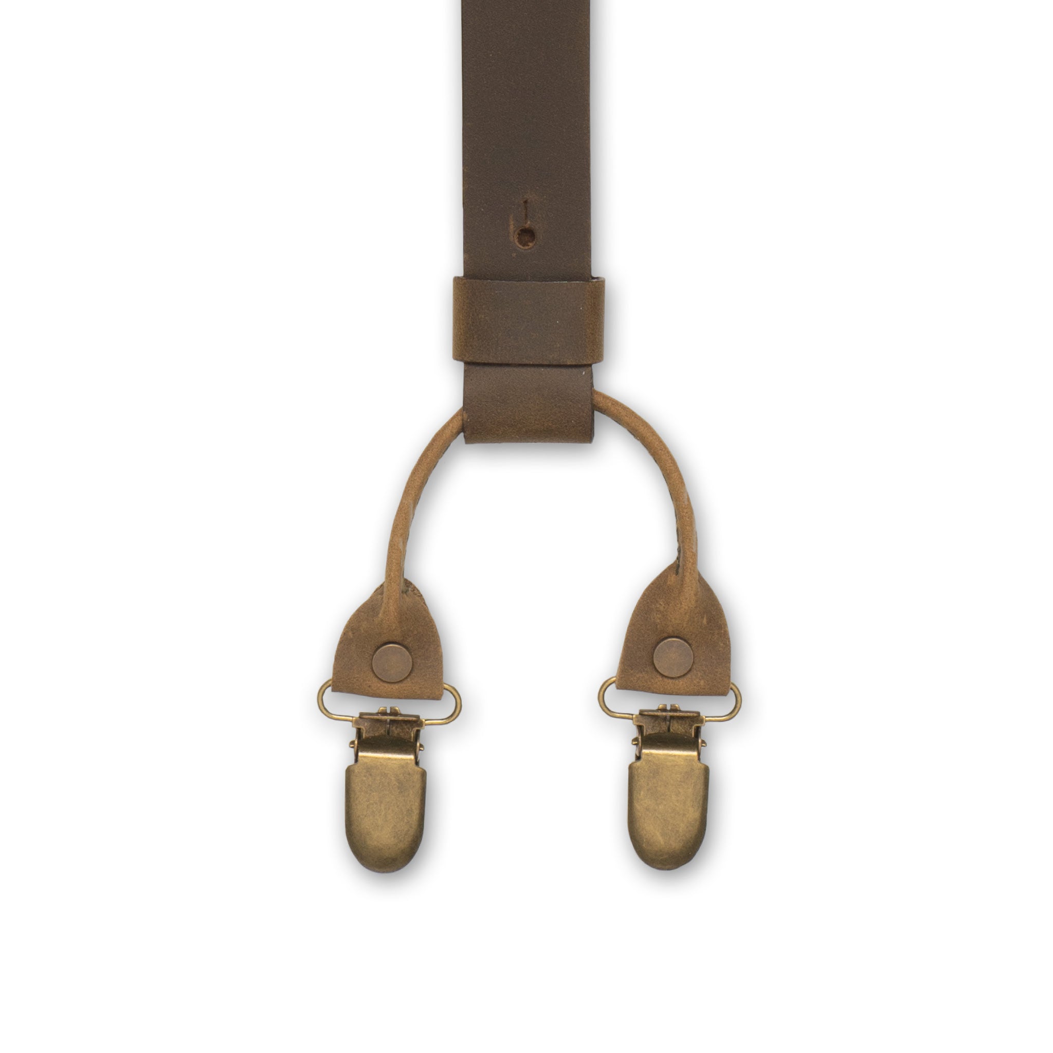 Crazy Horse Vert Olive Slim Bretelles No. L2010