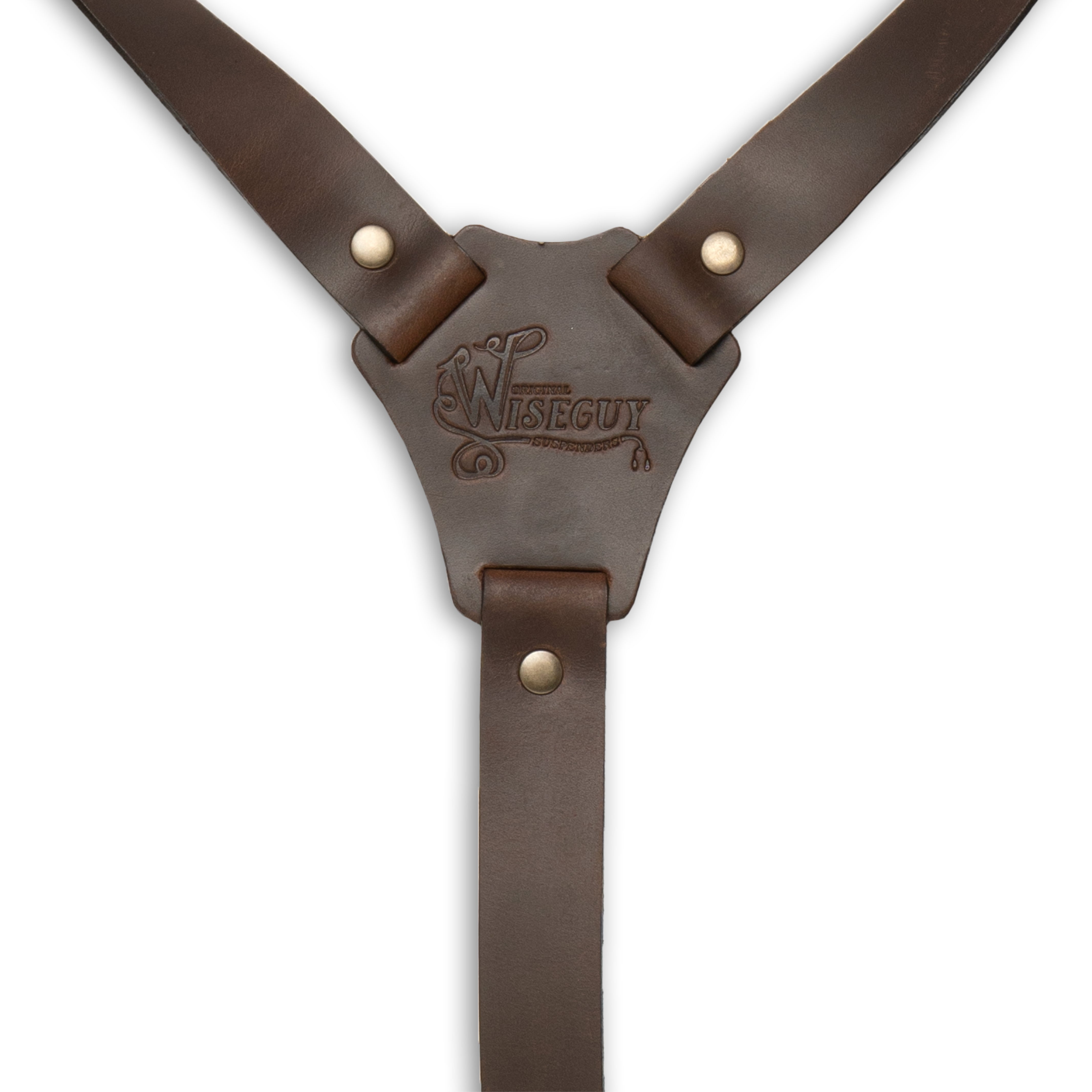 Crazy Horse Buckle Marron Foncé Slim Bretelles No. L2012
