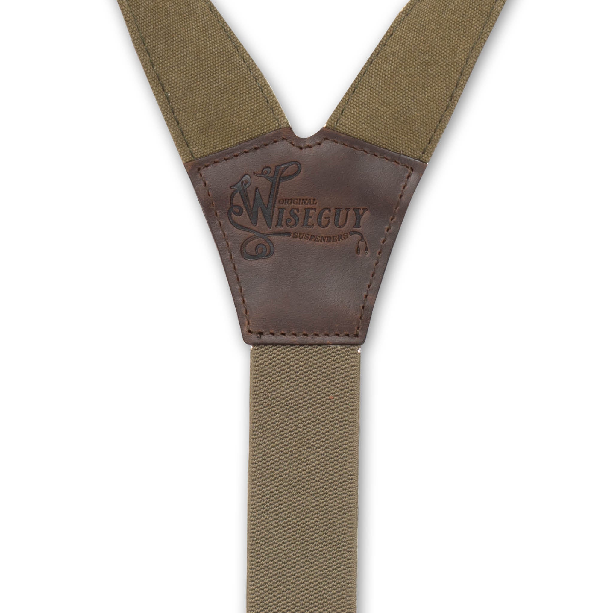 Duck Army Green Wide Suspenders No. C6010