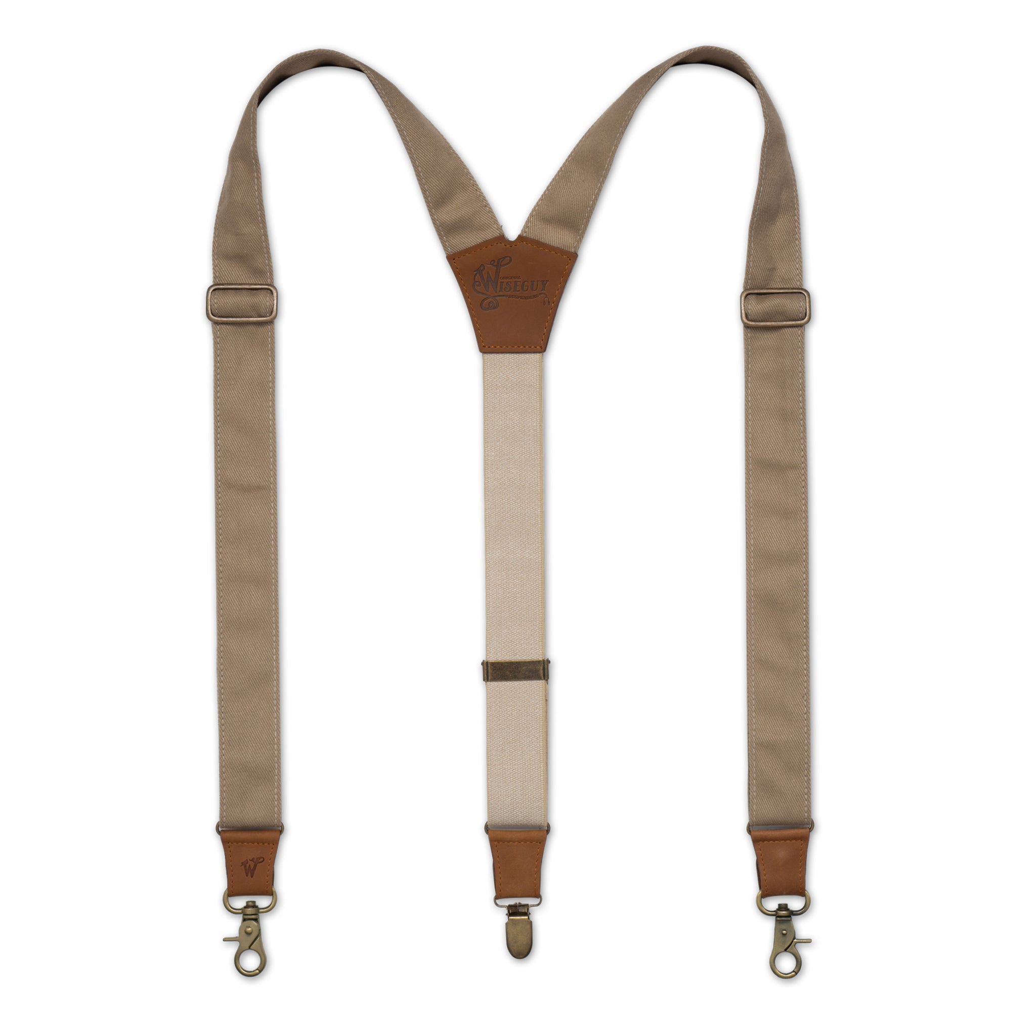 Duck Beige Wide Suspenders No. C6011