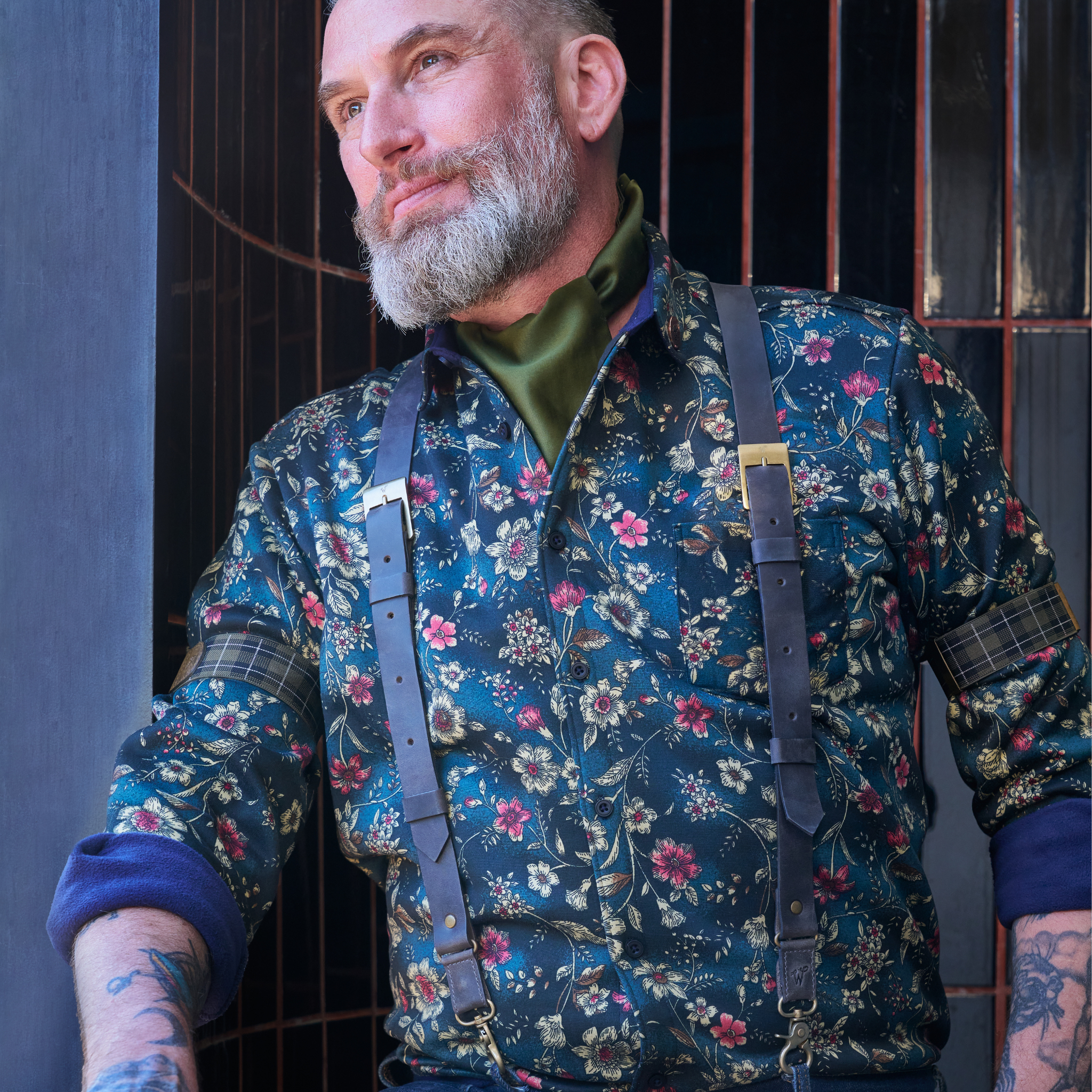 Dakota Ash Gray Slim Suspenders No. L2016