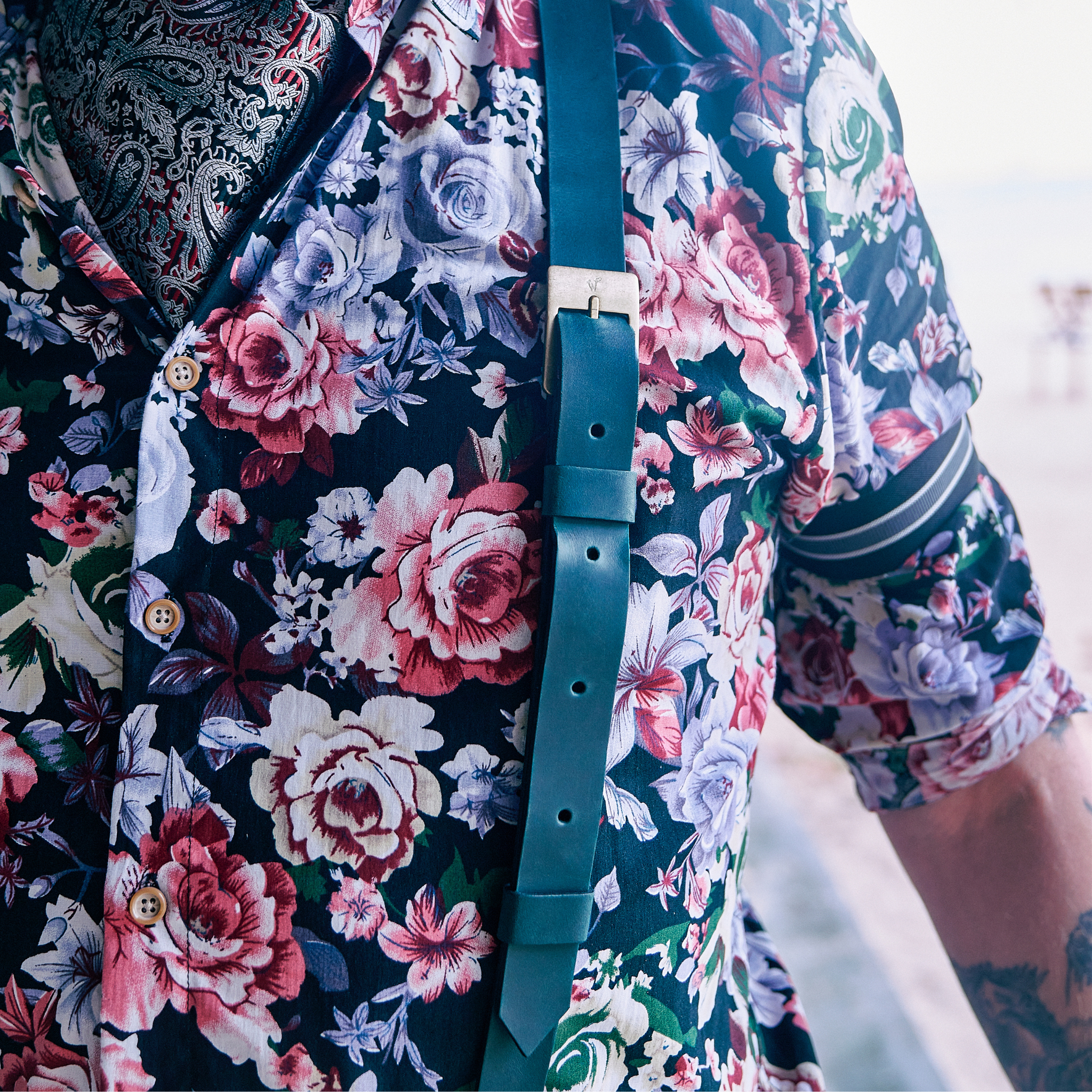 Dakota Vert Olive Slim Bretelles No. L2014