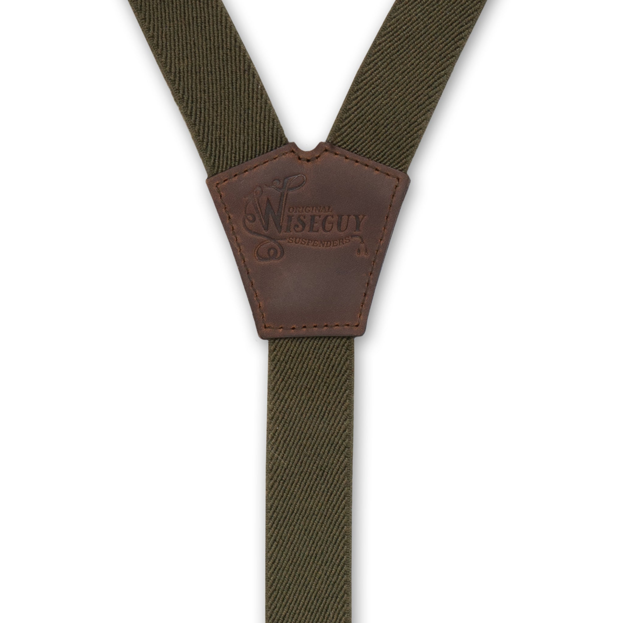 Essential Army Green Slim Suspenders No. E5011