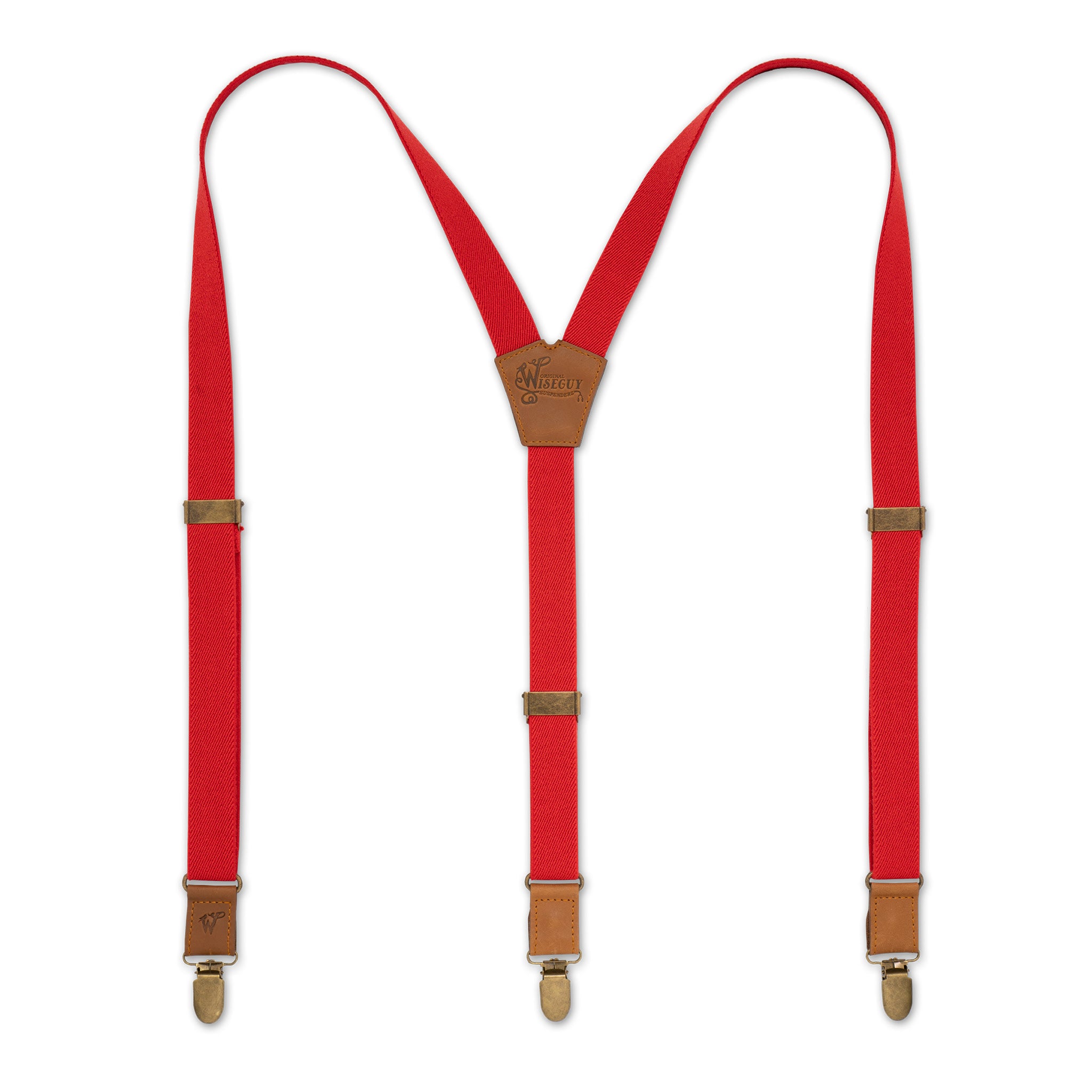 Essential Blood Red Slim Suspenders No. E5016