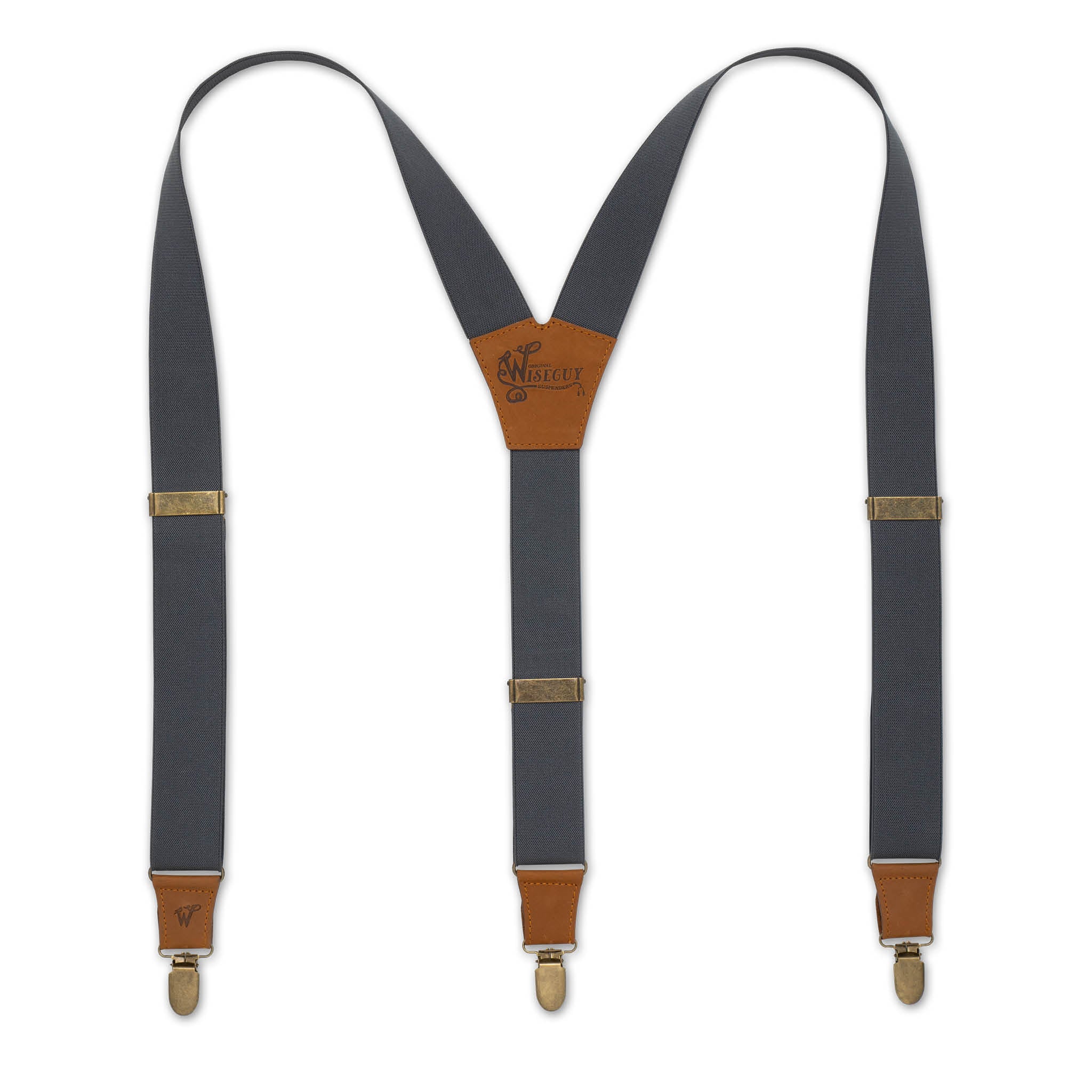 Essential Gray Wide Suspenders No. E5026