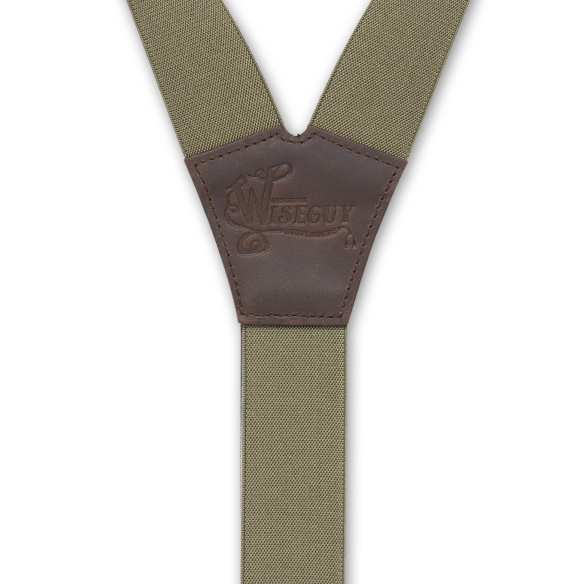 Essential Khaki Green Wide Suspenders No. E5029