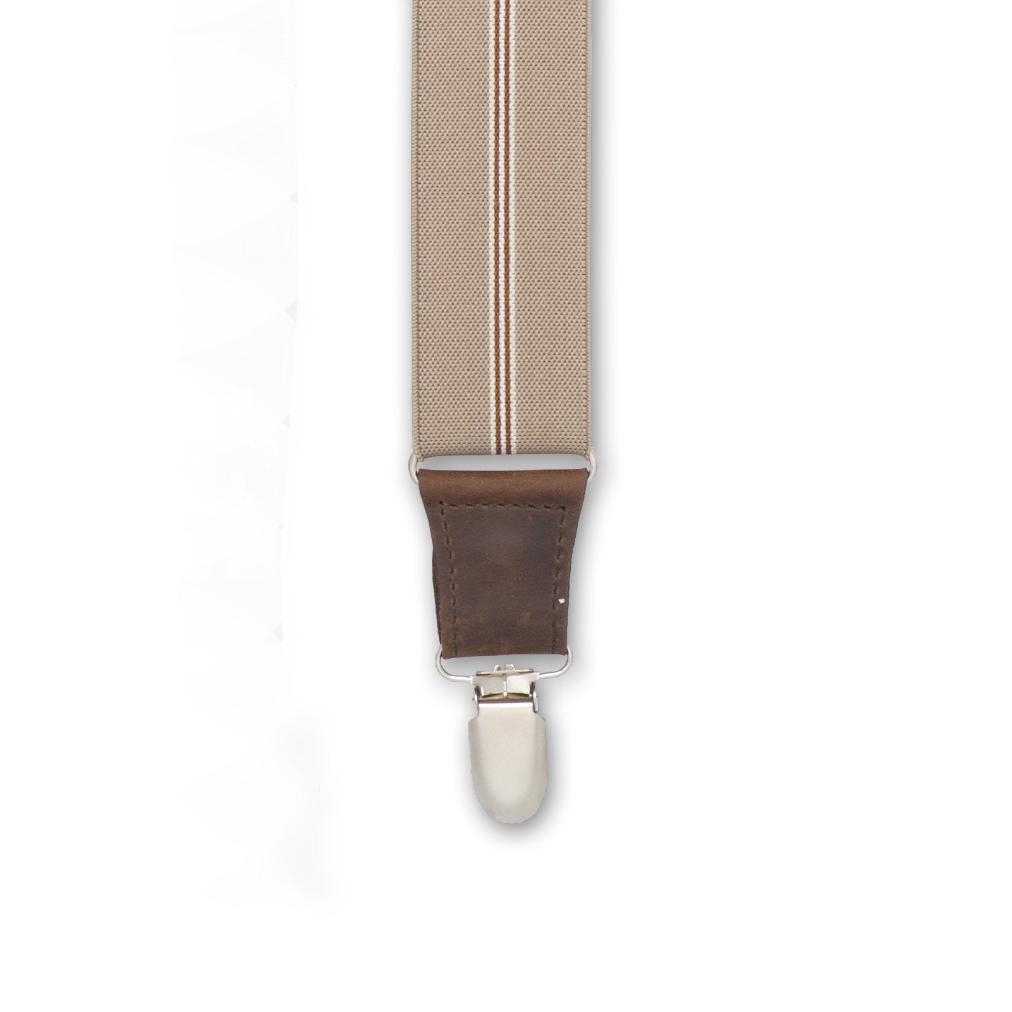 Dapper The Barber Beige Wide Suspenders No. E5322