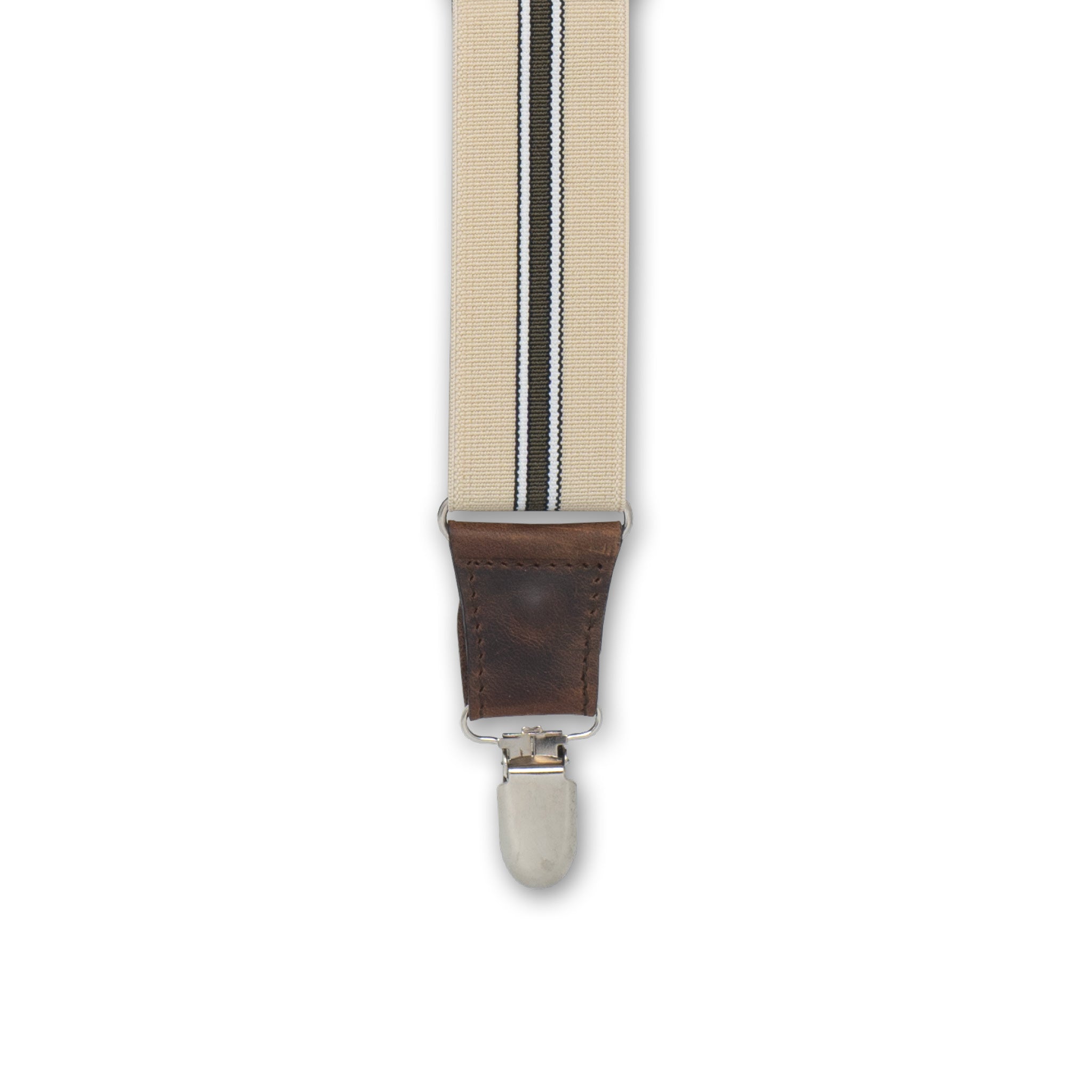 Dapper The Lawyer Beige Wide Suspenders No. E5328