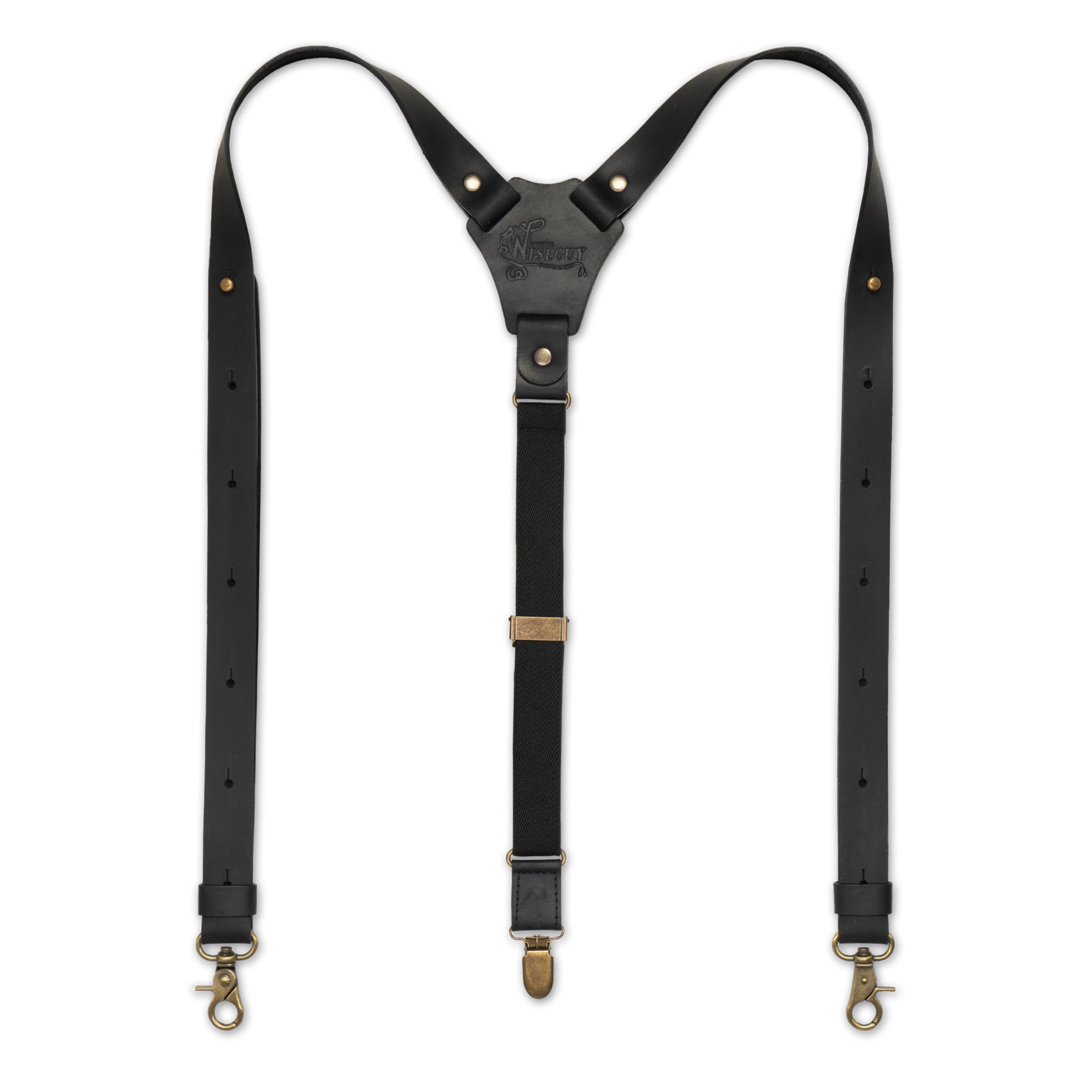 Crazy Horse Flex Black Slim Suspenders No. F2111