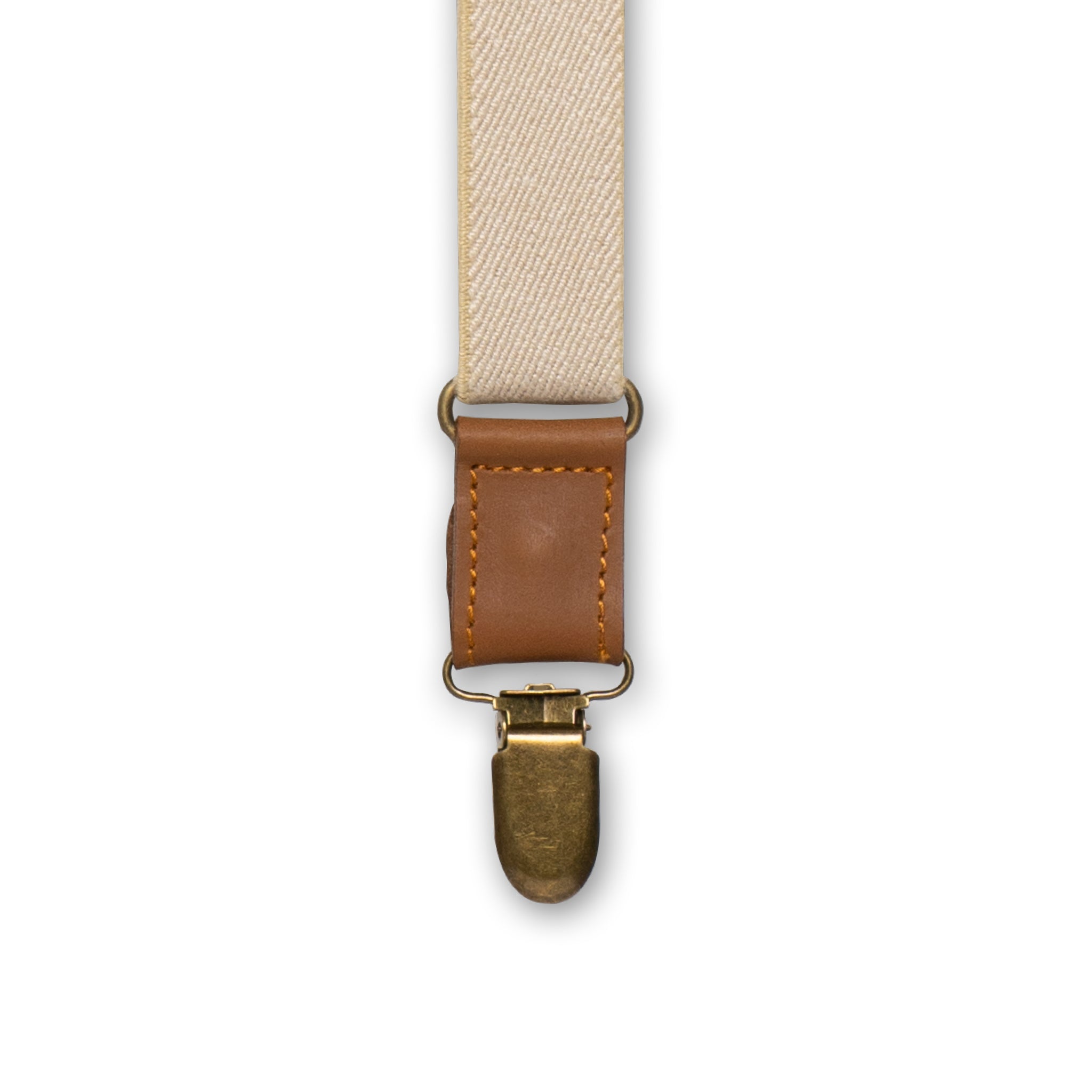 Crazy Horse Flex Camel Brown Skinny Suspenders No. F2112