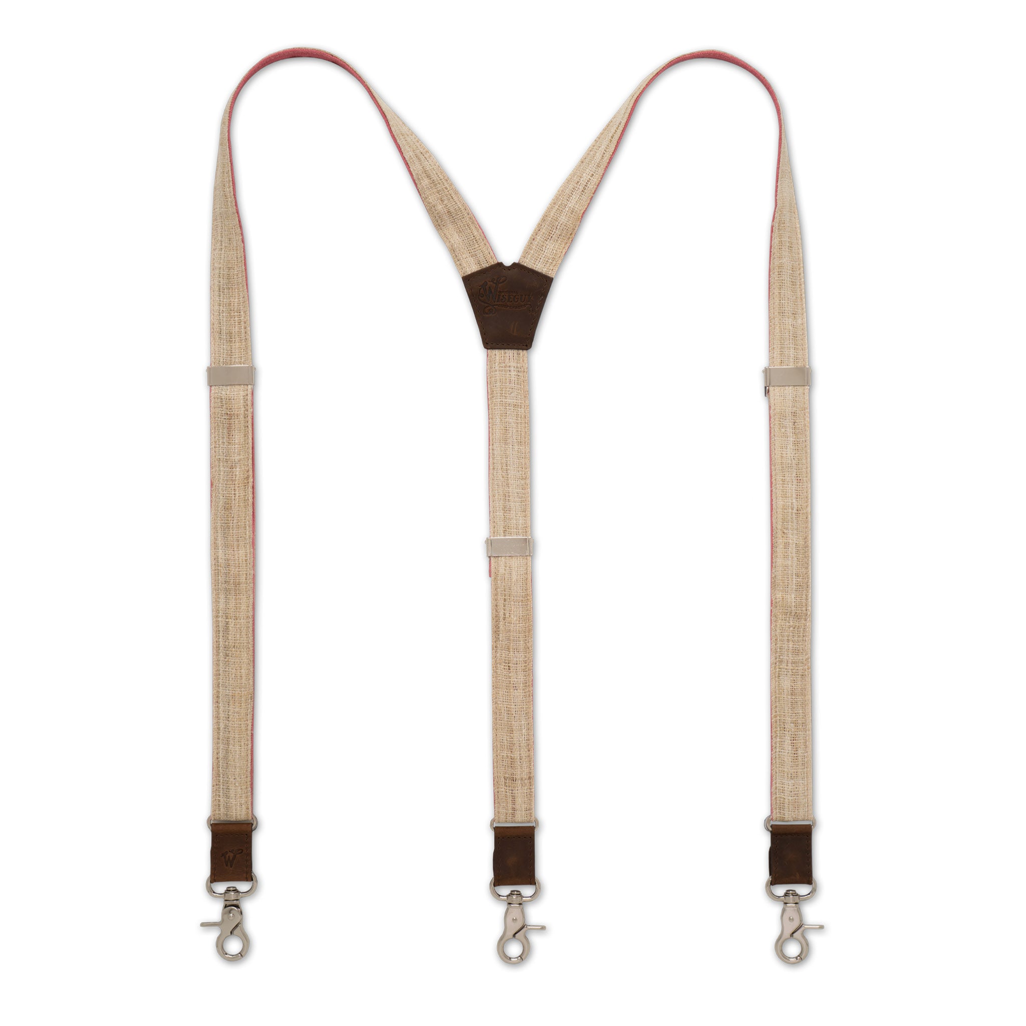 Hemp Linen The Alchemist Beige Slim Bretelles No. G7410