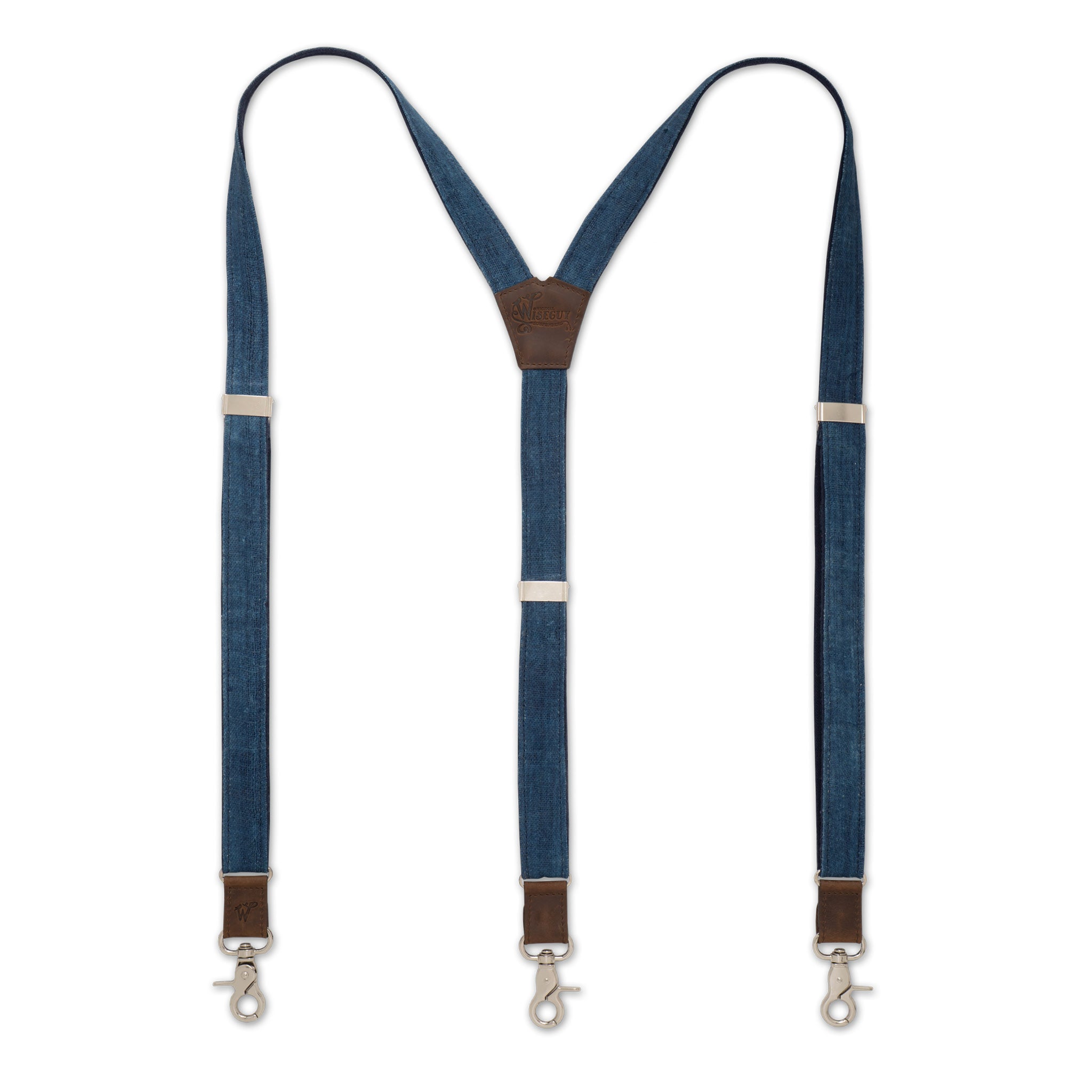 Hemp Linen The Sailor Blue Slim Bretelles No. G7412