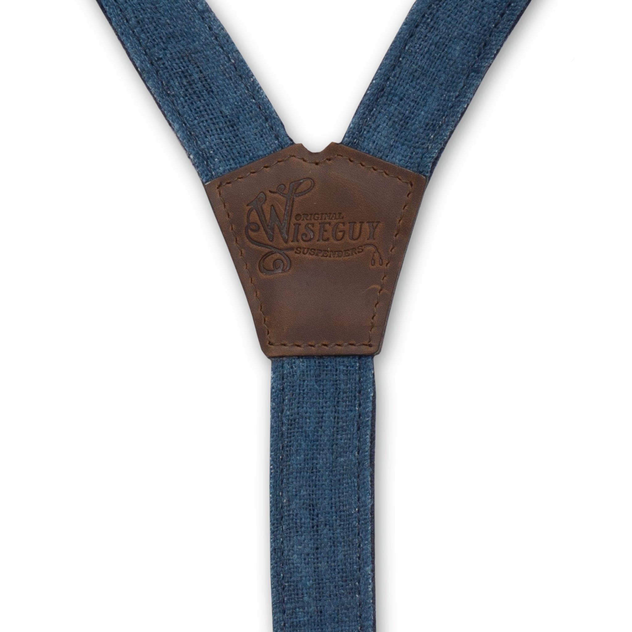 Hemp Linen The Sailor Blue Slim Suspenders No. G7412