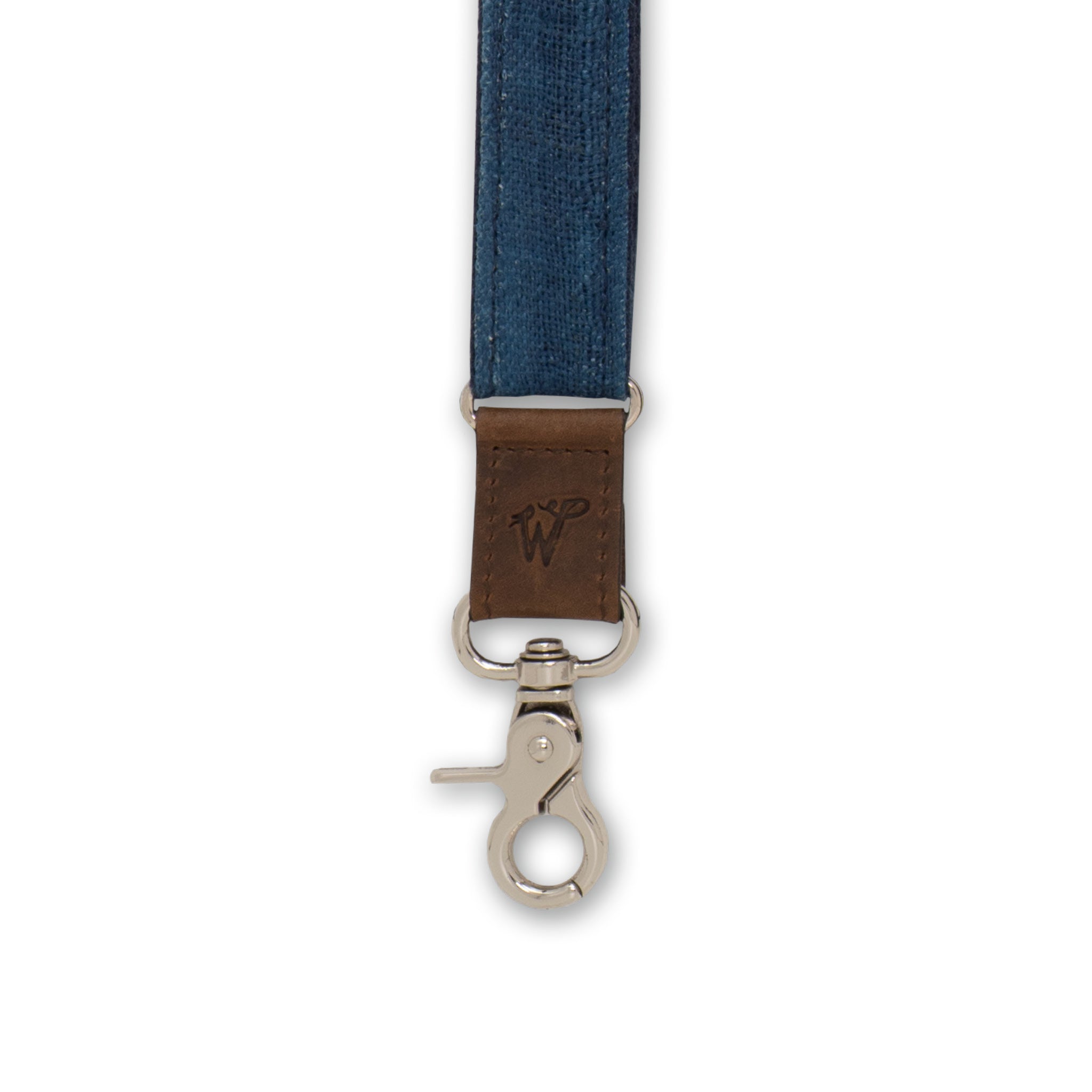 Hemp Linen The Sailor Blue Slim Suspenders No. G7412