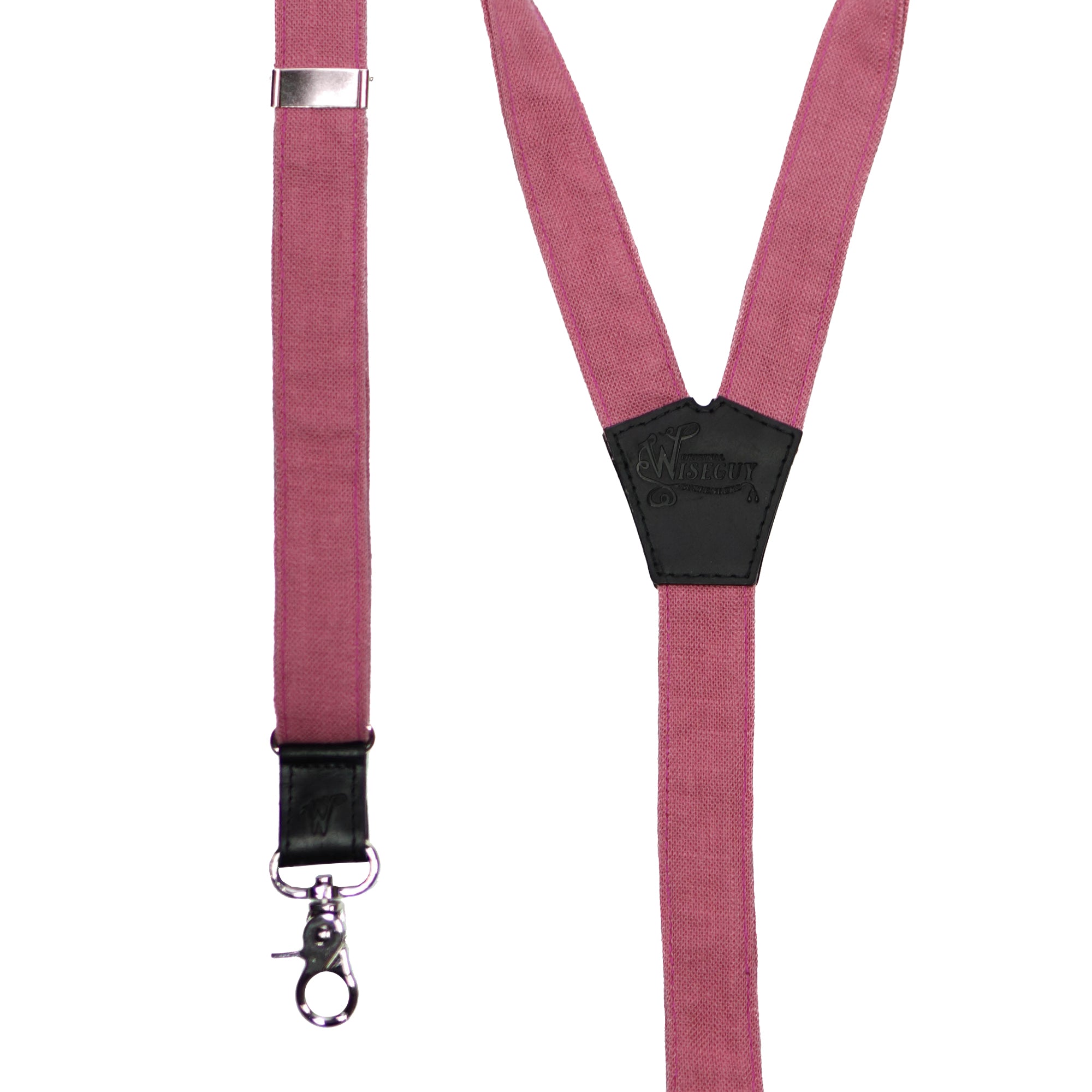 Linen The Mystic Pink Slim Suspenders No. G7310
