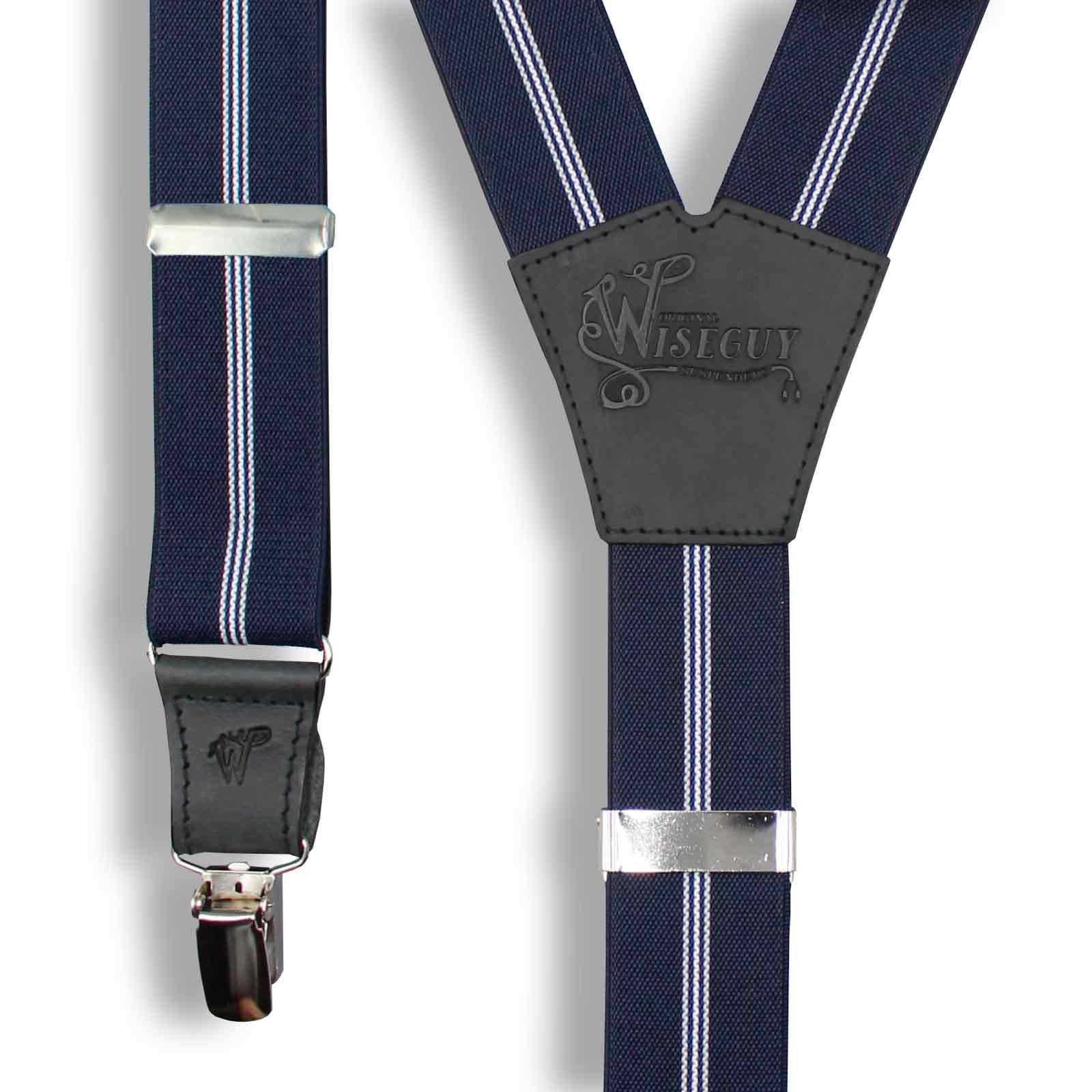 Dapper The Dealmaker Navy Blue Wide Suspenders No. E5323